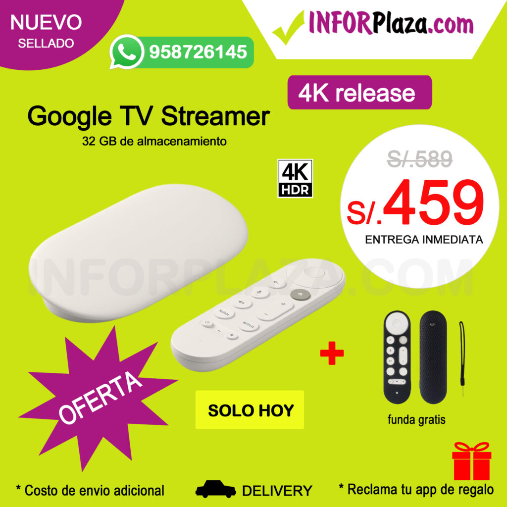 Google Tv Streamer 4k con Google Tv